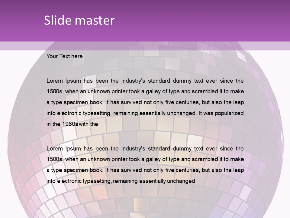 Web Diskothek Silhouette PowerPoint Template