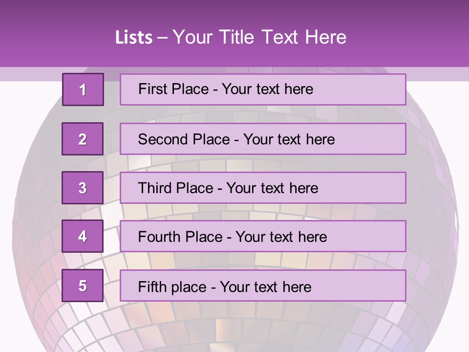 Web Diskothek Silhouette PowerPoint Template