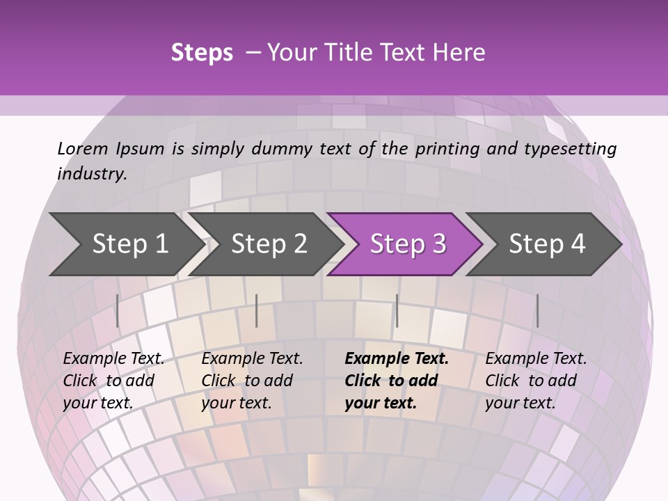 Web Diskothek Silhouette PowerPoint Template