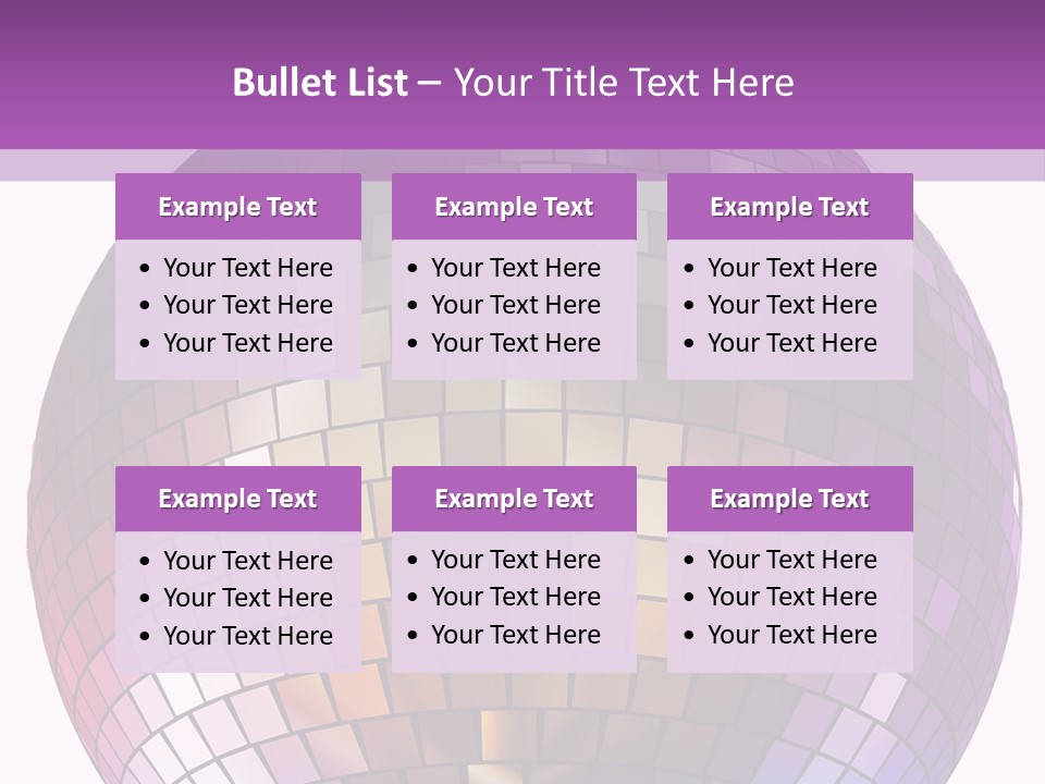 Web Diskothek Silhouette PowerPoint Template