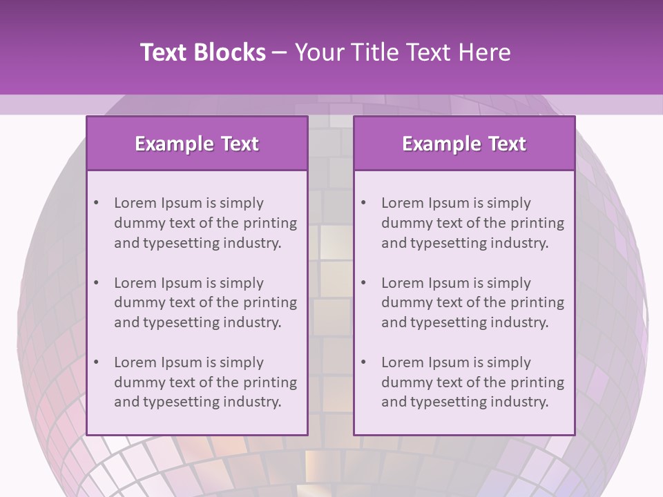 Web Diskothek Silhouette PowerPoint Template