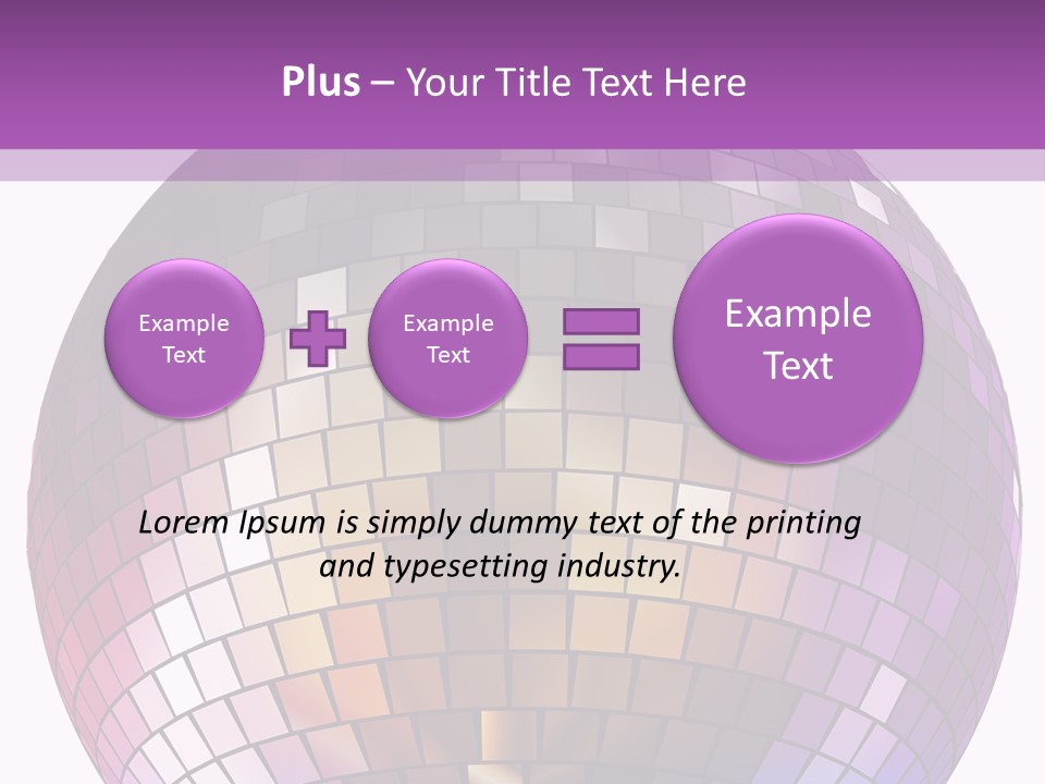 Web Diskothek Silhouette PowerPoint Template
