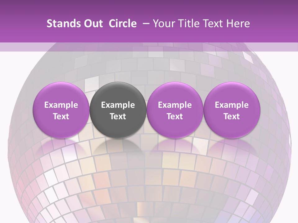 Web Diskothek Silhouette PowerPoint Template