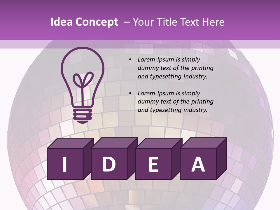 Web Diskothek Silhouette PowerPoint Template