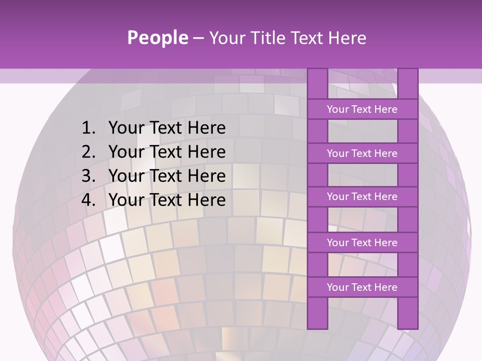 Web Diskothek Silhouette PowerPoint Template