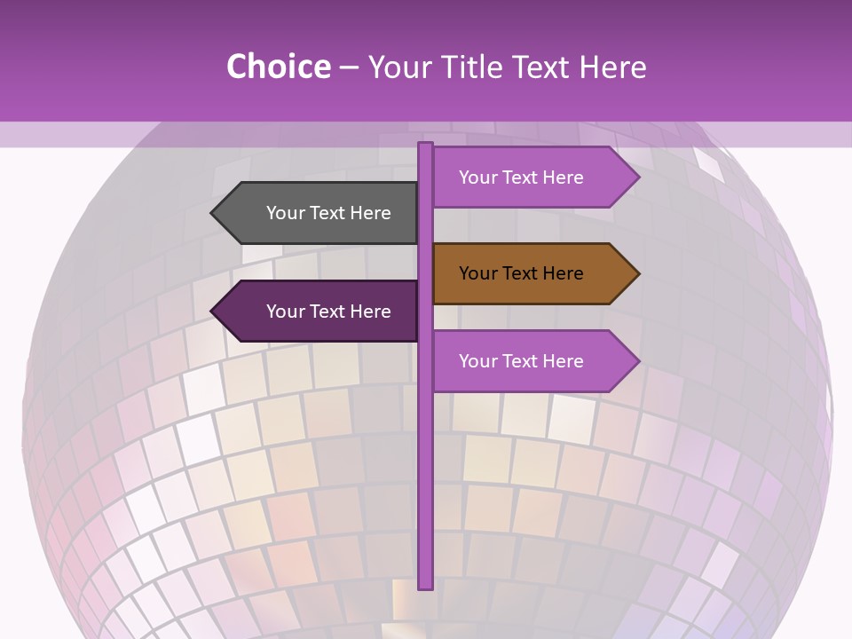 Web Diskothek Silhouette PowerPoint Template