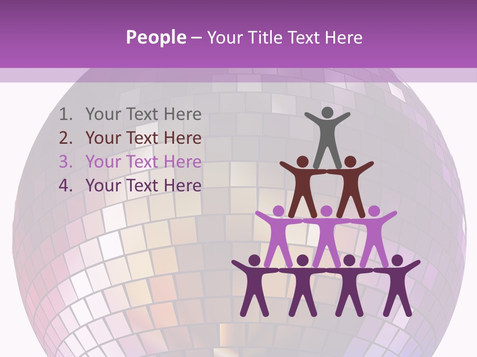 Web Diskothek Silhouette PowerPoint Template