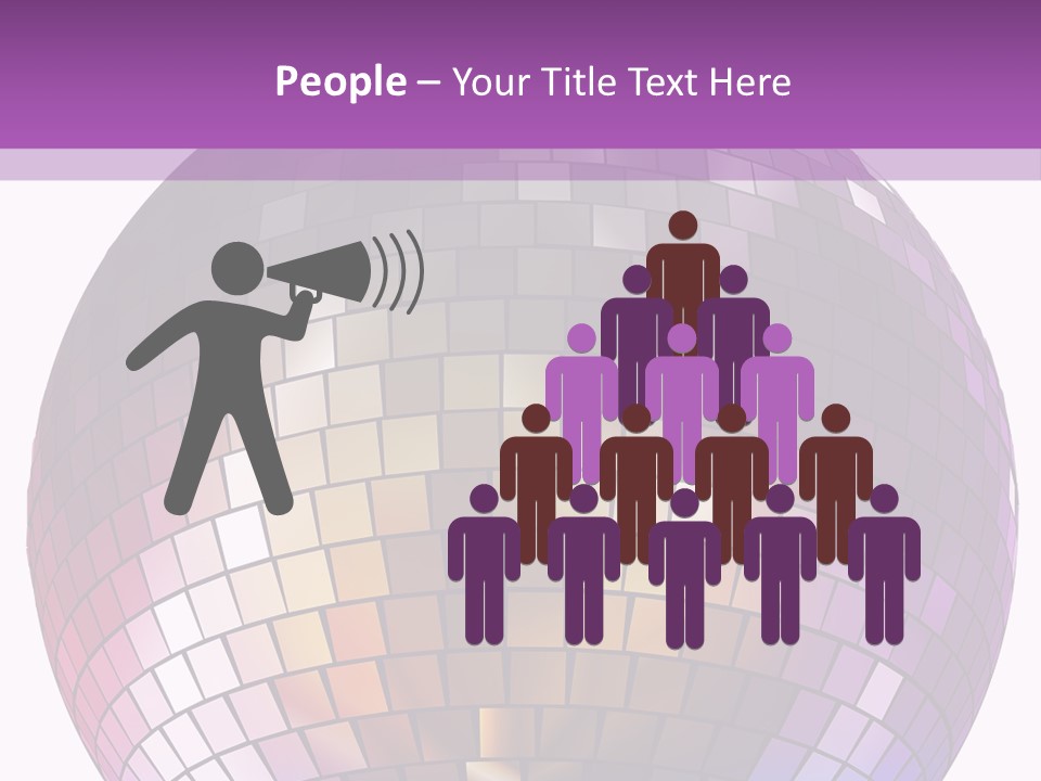 Web Diskothek Silhouette PowerPoint Template