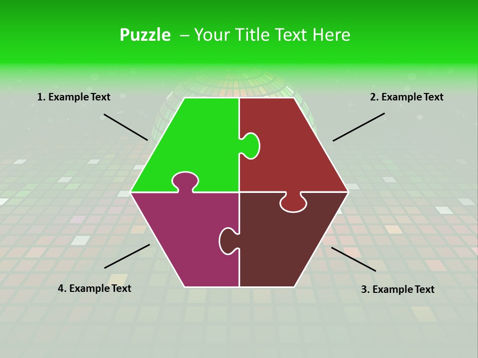 Glitter Schein Techno PowerPoint Template