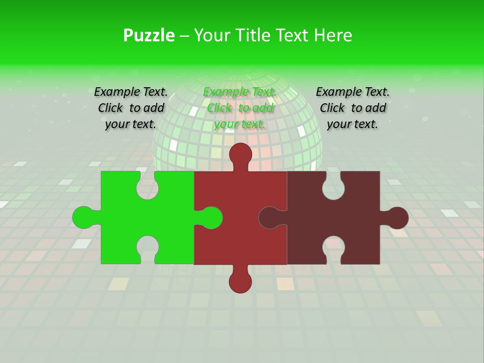 Glitter Schein Techno PowerPoint Template