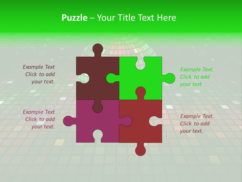 Glitter Schein Techno PowerPoint Template