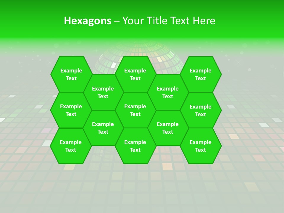 Glitter Schein Techno PowerPoint Template