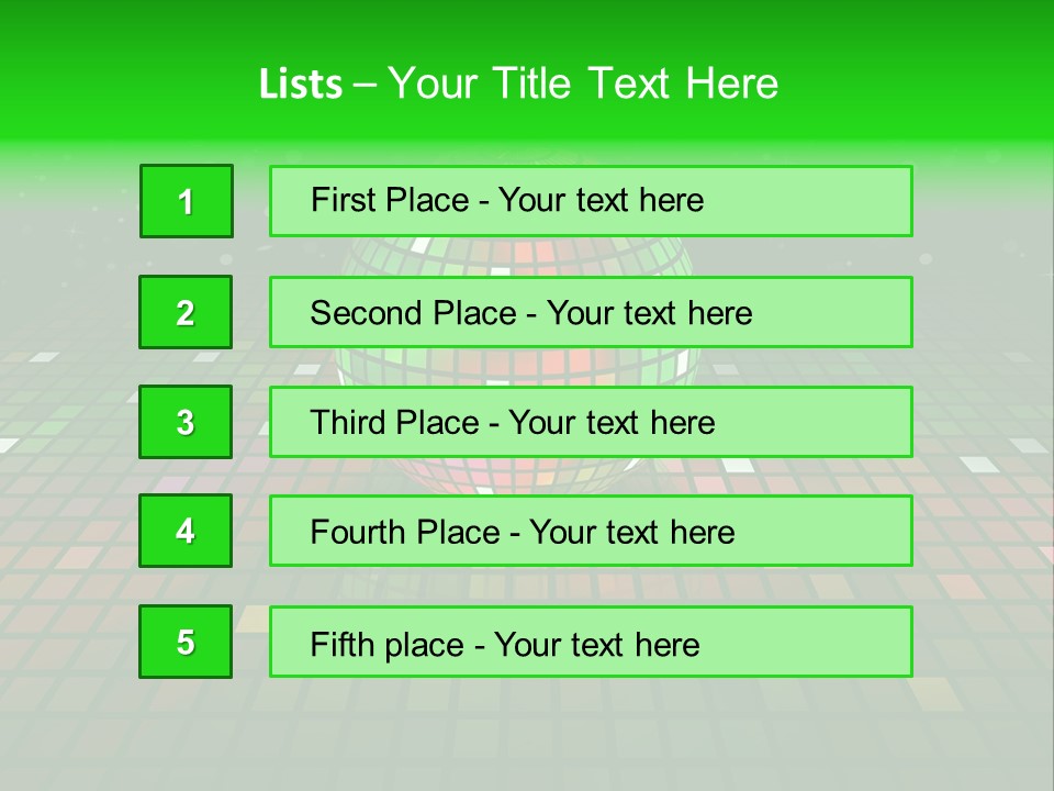 Glitter Schein Techno PowerPoint Template