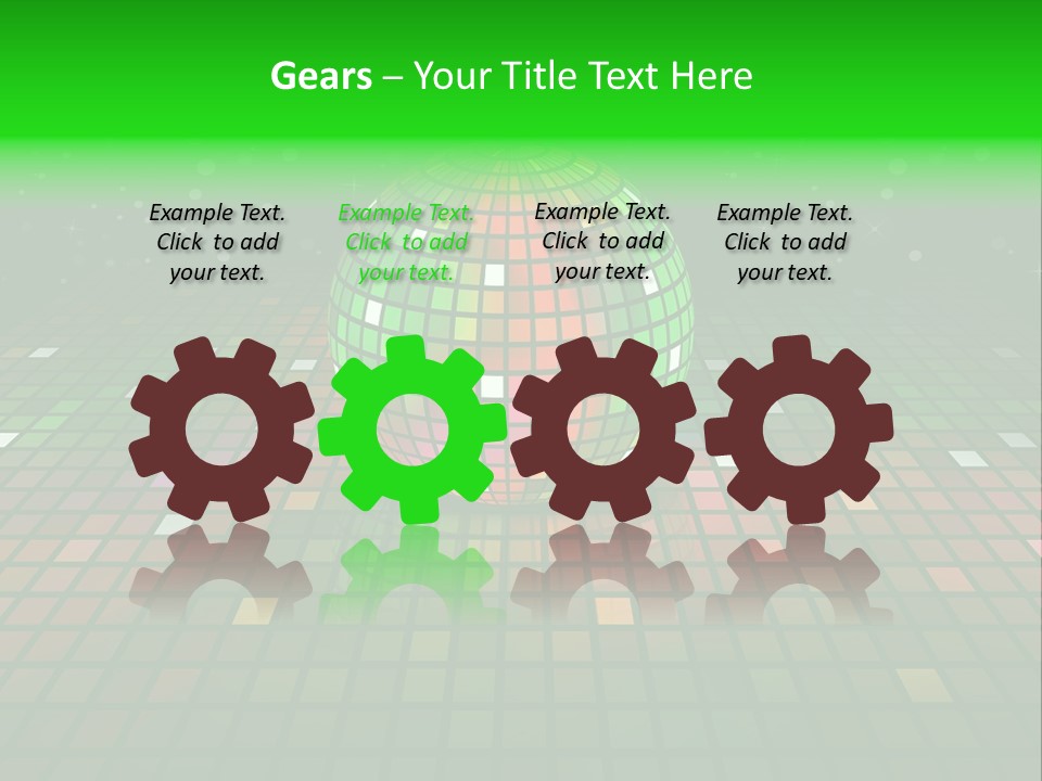 Glitter Schein Techno PowerPoint Template