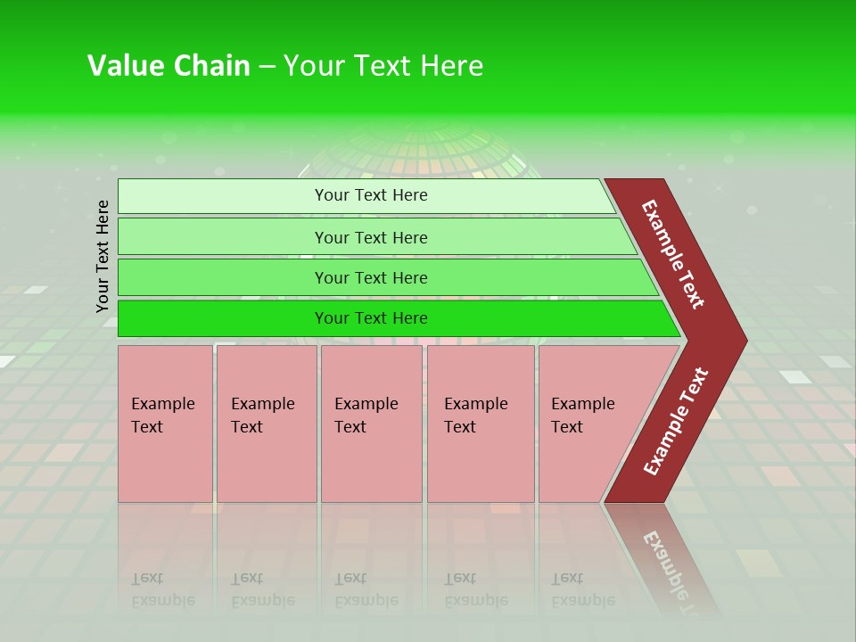 Glitter Schein Techno PowerPoint Template