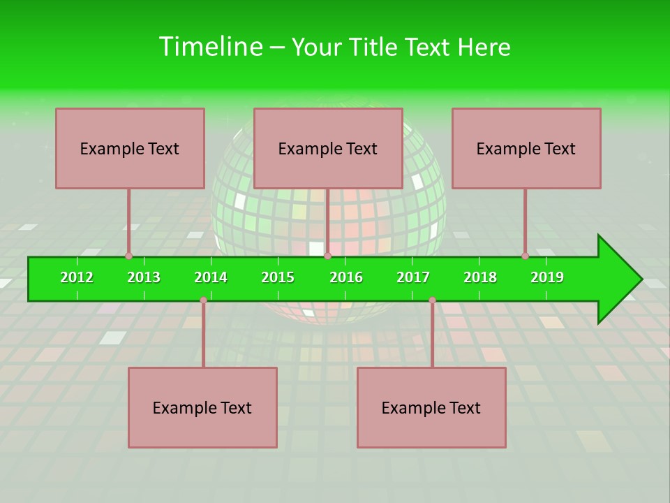 Glitter Schein Techno PowerPoint Template