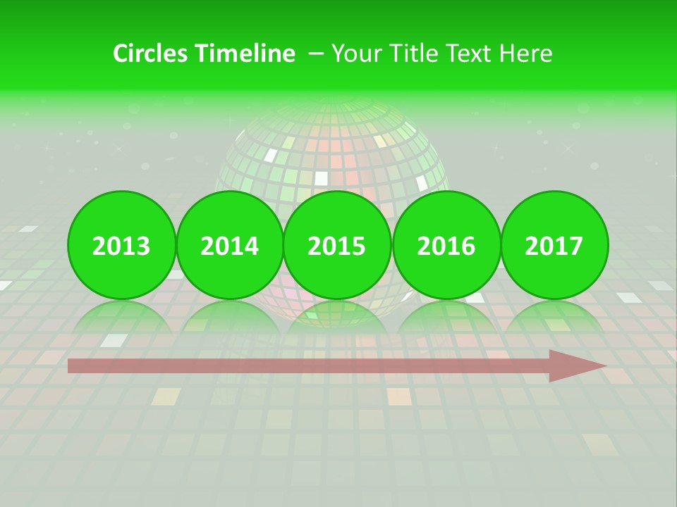 Glitter Schein Techno PowerPoint Template