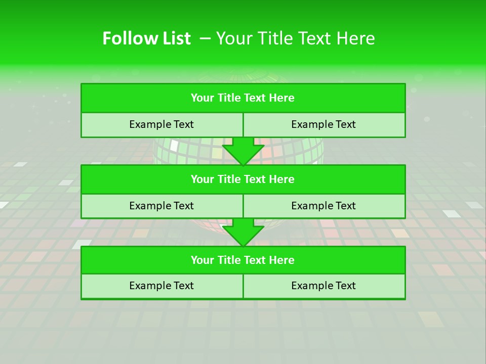 Glitter Schein Techno PowerPoint Template