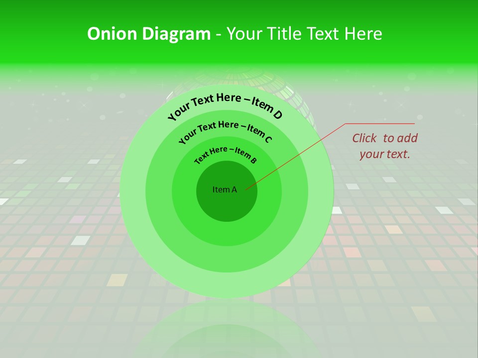 Glitter Schein Techno PowerPoint Template