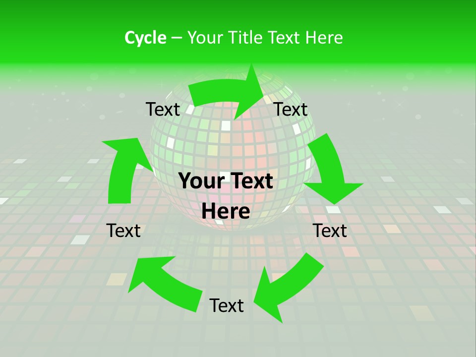 Glitter Schein Techno PowerPoint Template