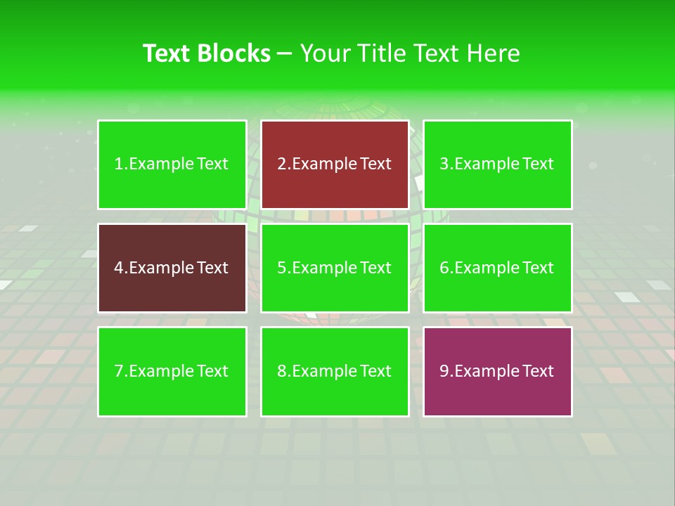 Glitter Schein Techno PowerPoint Template