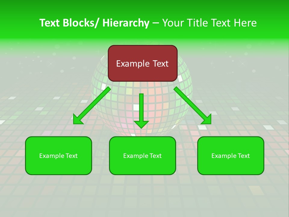 Glitter Schein Techno PowerPoint Template