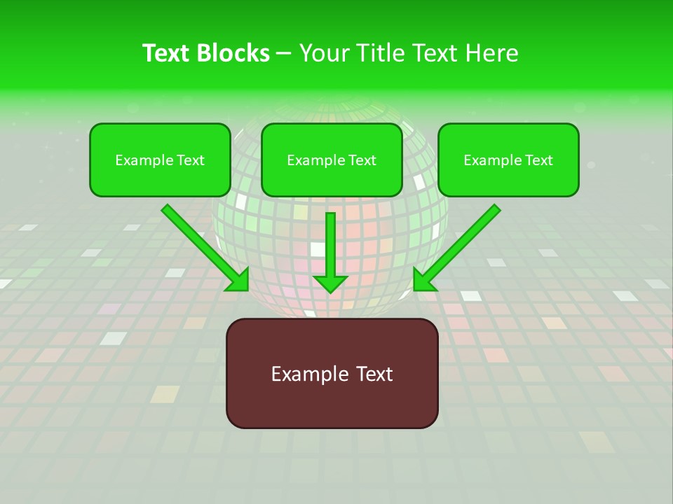 Glitter Schein Techno PowerPoint Template