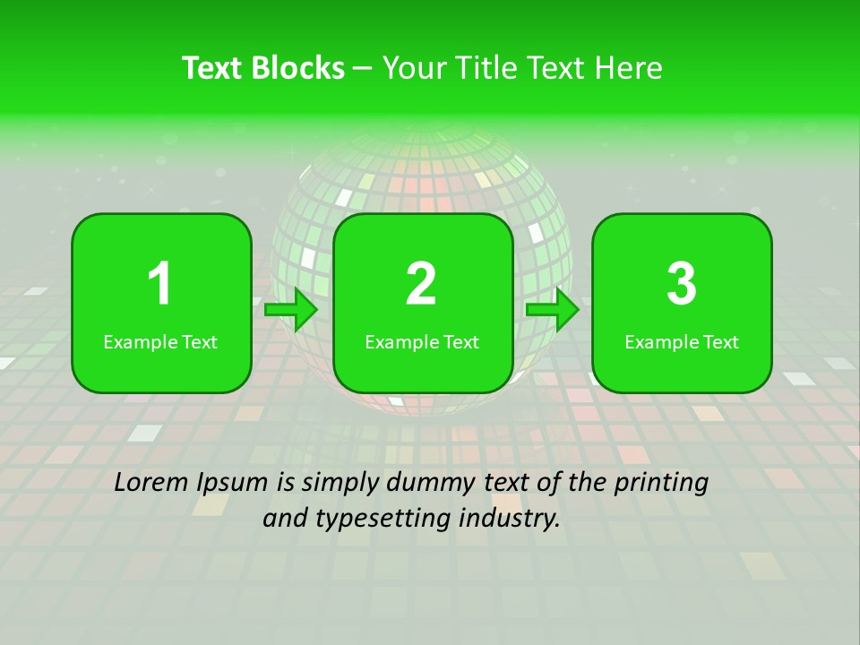 Glitter Schein Techno PowerPoint Template