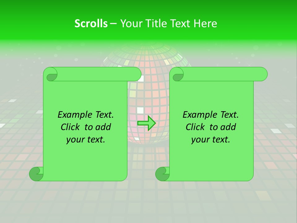 Glitter Schein Techno PowerPoint Template