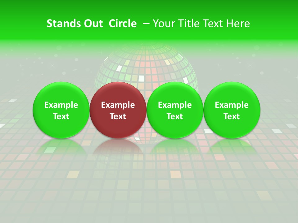 Glitter Schein Techno PowerPoint Template