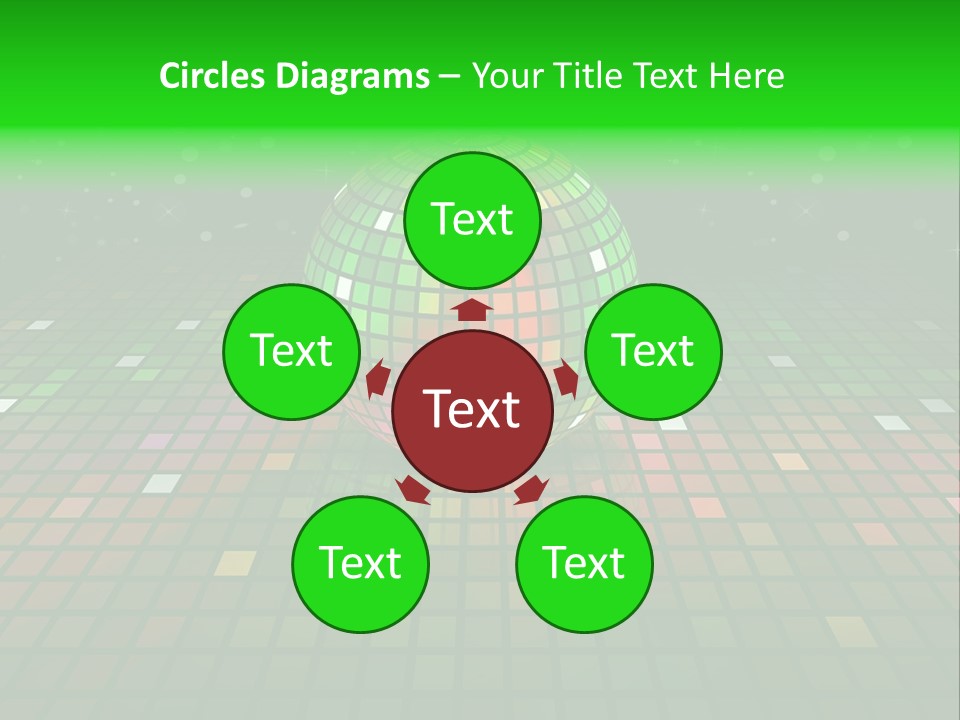 Glitter Schein Techno PowerPoint Template