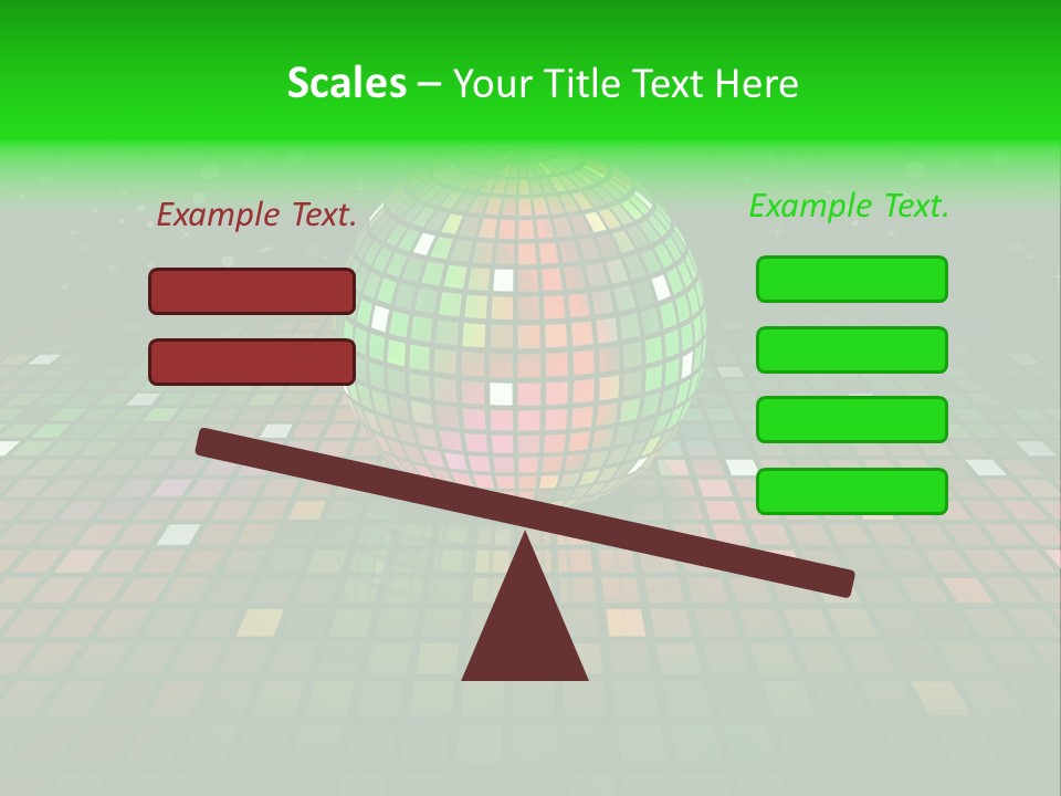 Glitter Schein Techno PowerPoint Template