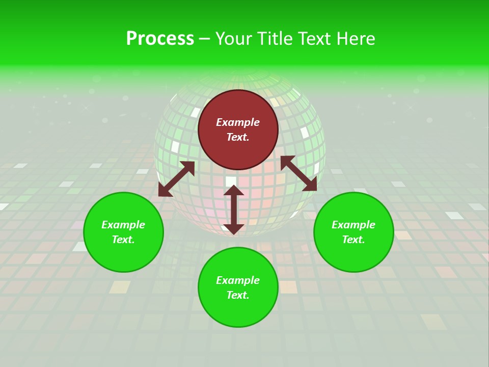 Glitter Schein Techno PowerPoint Template