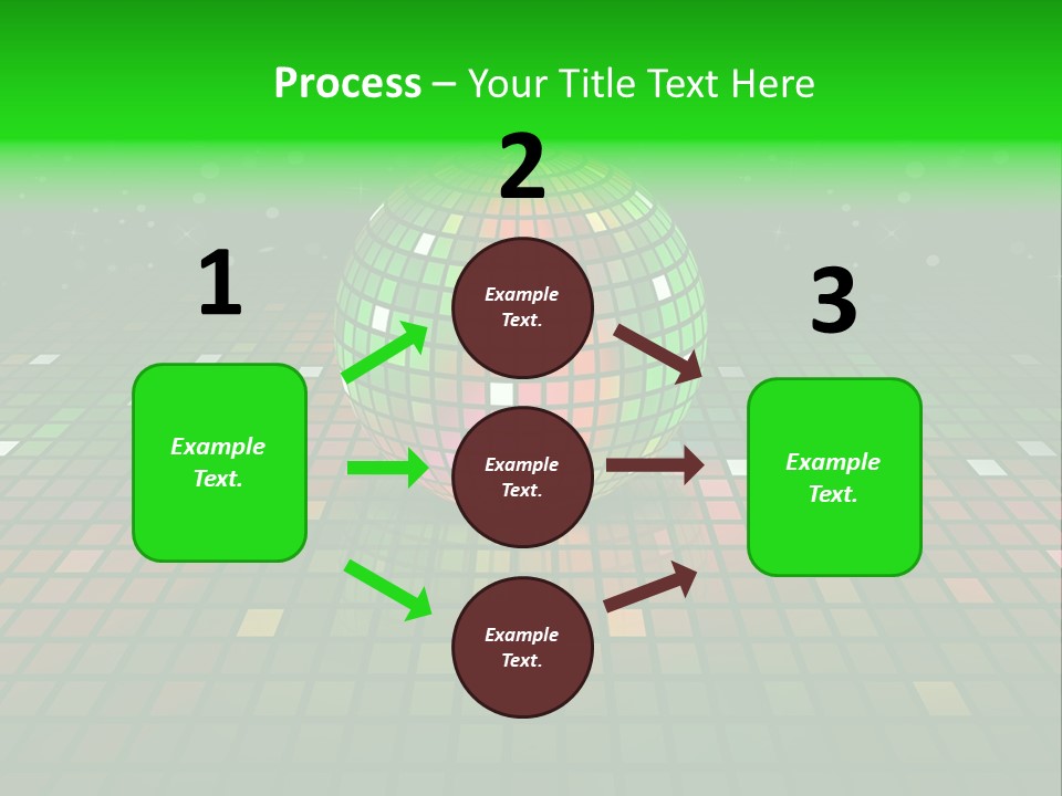 Glitter Schein Techno PowerPoint Template