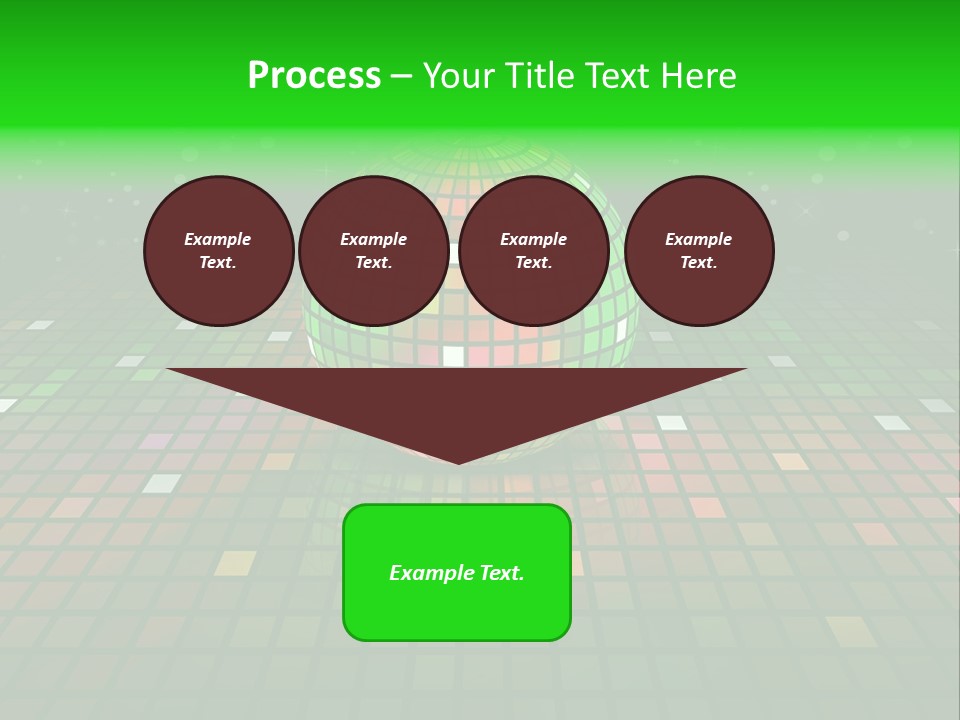 Glitter Schein Techno PowerPoint Template