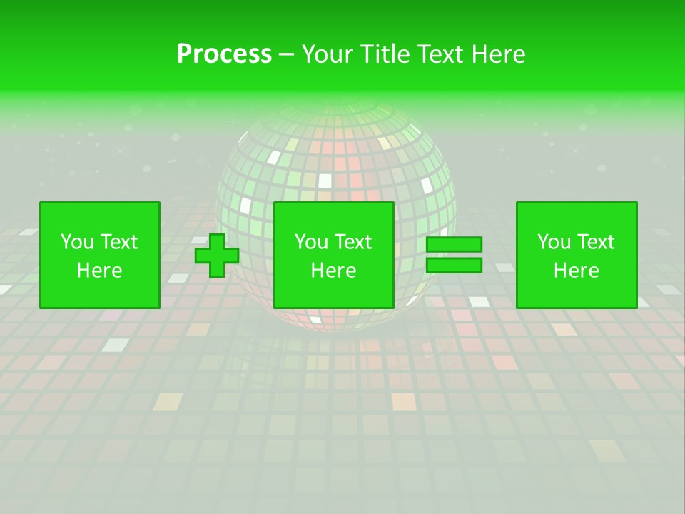 Glitter Schein Techno PowerPoint Template