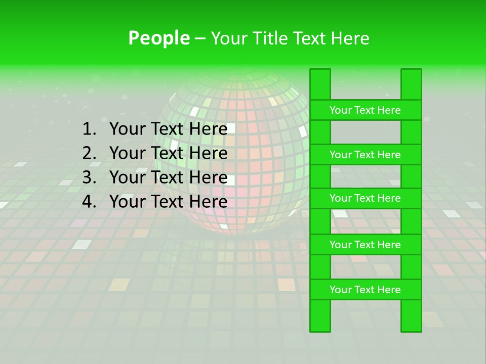 Glitter Schein Techno PowerPoint Template