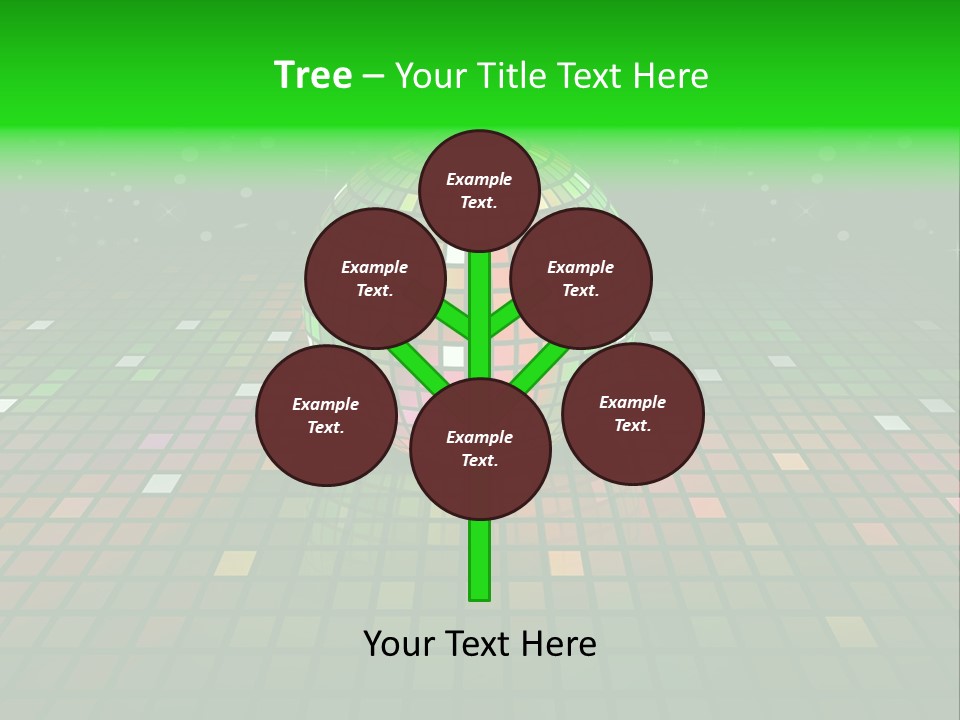 Glitter Schein Techno PowerPoint Template