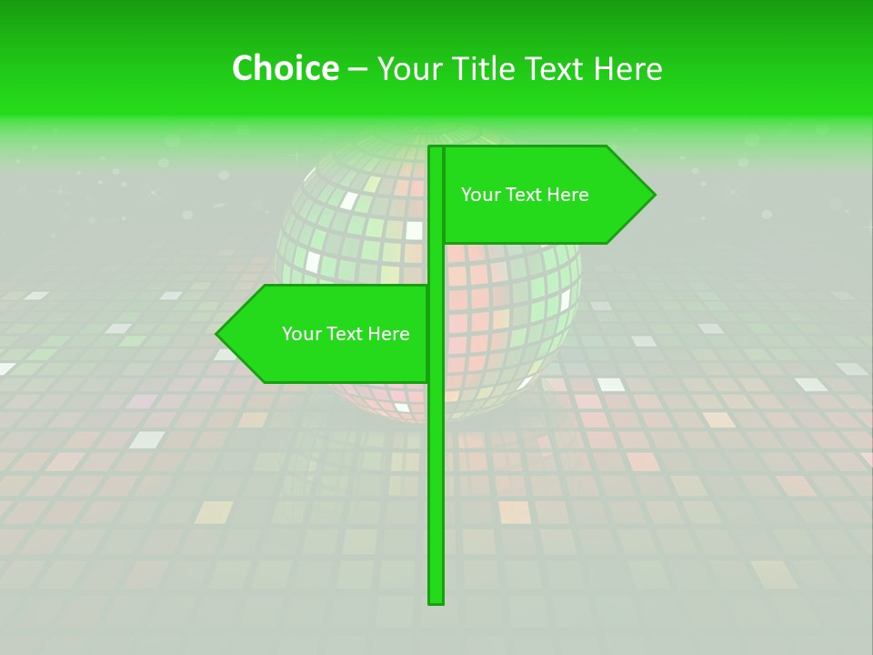 Glitter Schein Techno PowerPoint Template