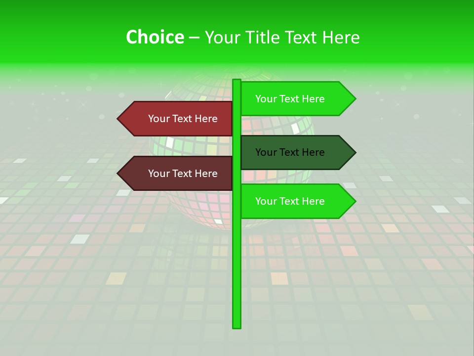 Glitter Schein Techno PowerPoint Template