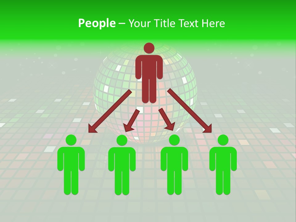 Glitter Schein Techno PowerPoint Template