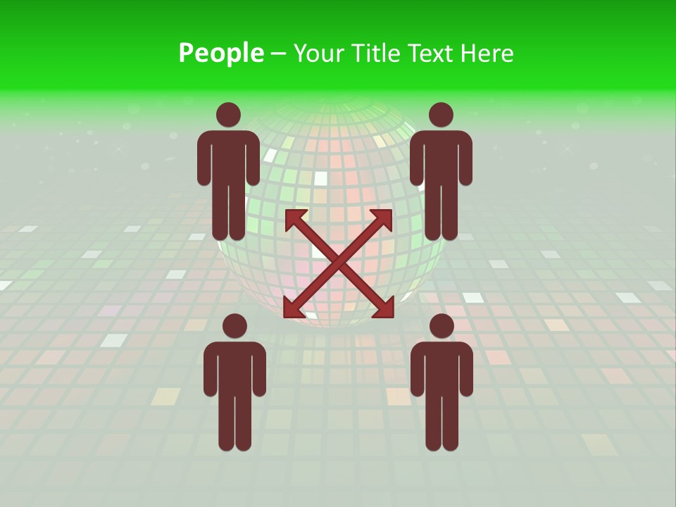 Glitter Schein Techno PowerPoint Template