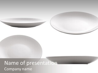 China White Bowl PowerPoint Template