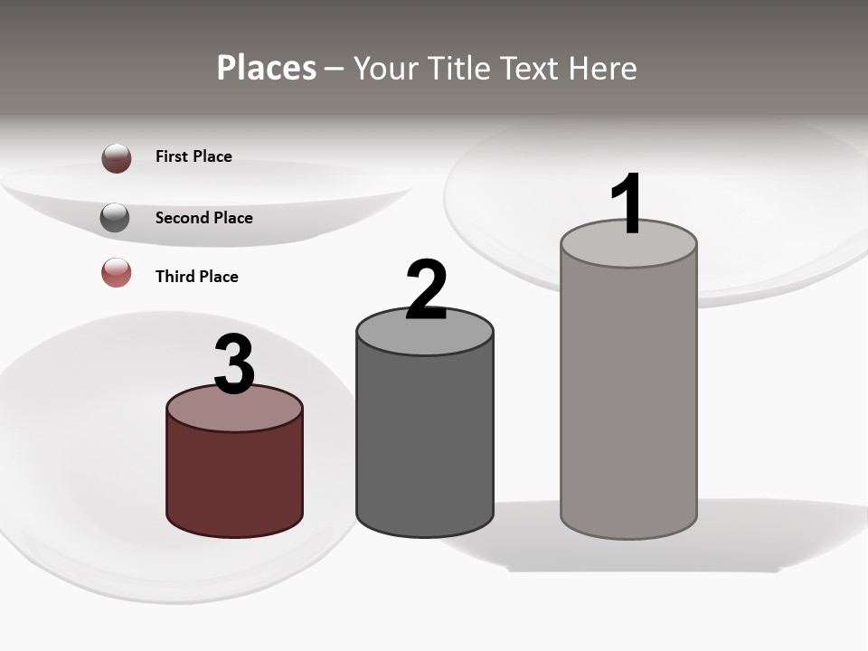 China White Bowl PowerPoint Template