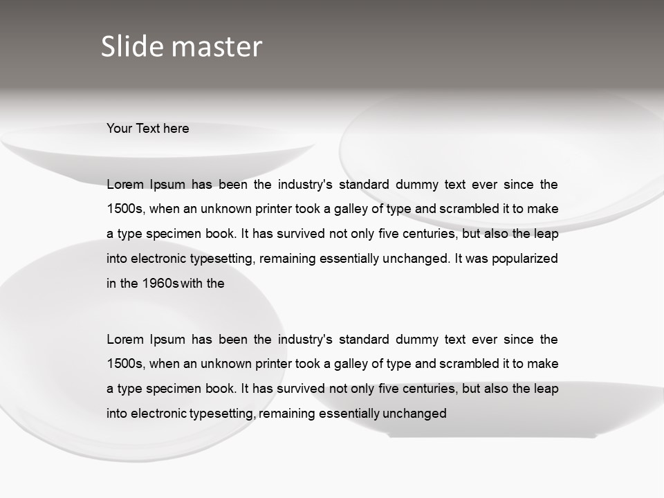 China White Bowl PowerPoint Template