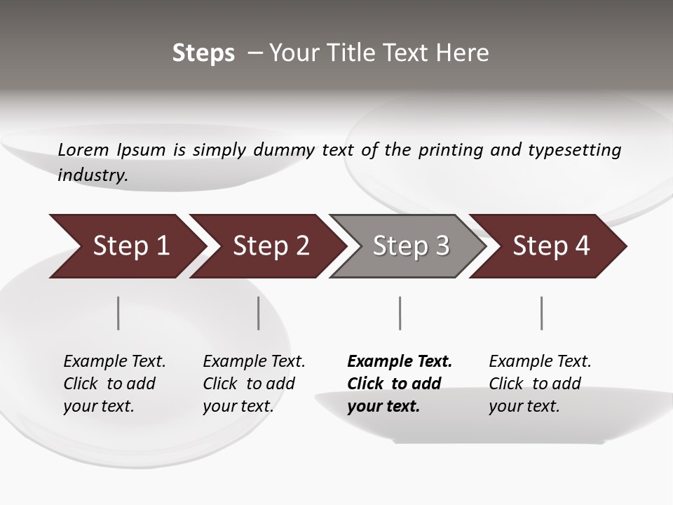 China White Bowl PowerPoint Template