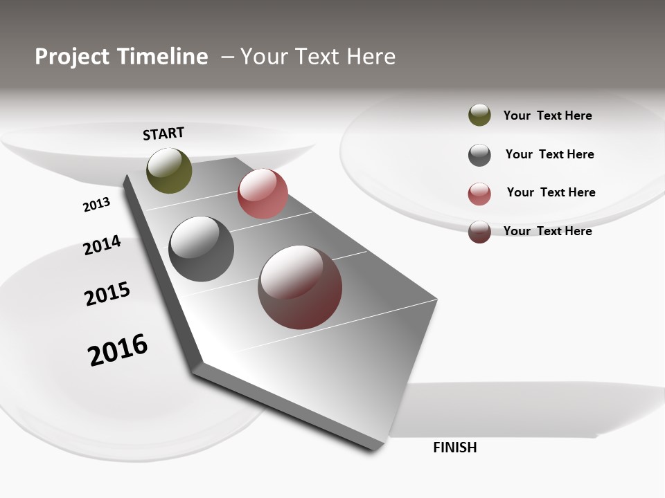 China White Bowl PowerPoint Template