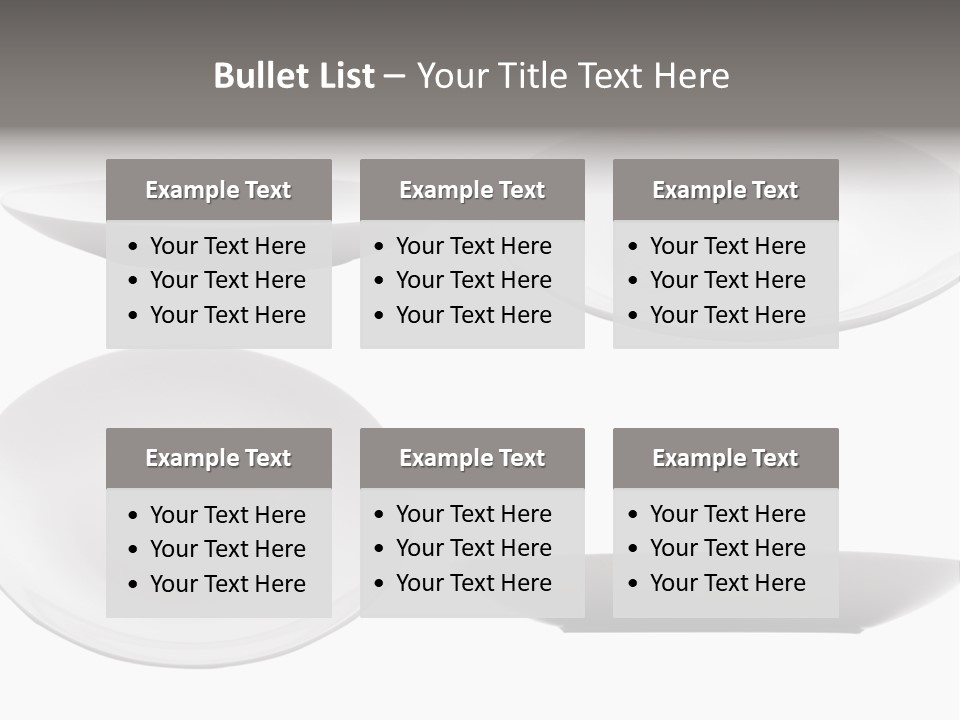 China White Bowl PowerPoint Template