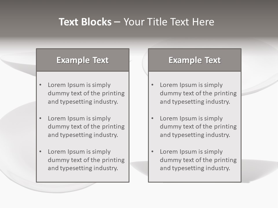 China White Bowl PowerPoint Template