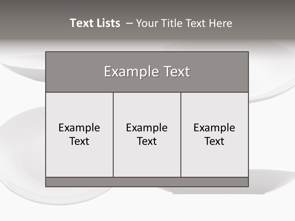China White Bowl PowerPoint Template